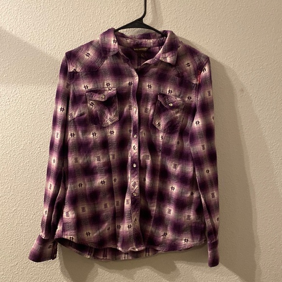 Bit & Bridle western snap button down shirt size medium - Picture 1 of 5